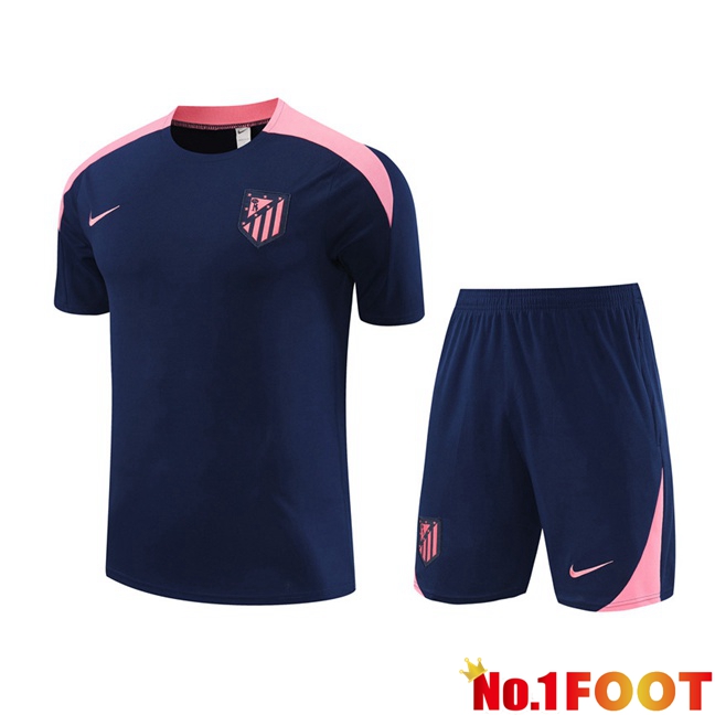 Atletico Madrid kit Training T Shirt + Shorts Blue Royal 2024/2025