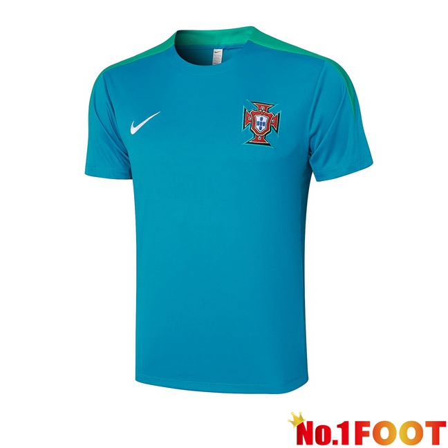 Portugal Training T Shirt Blue 2024/2025