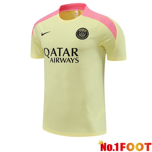 Paris PSG Training T Shirt Yellow 2024/2025