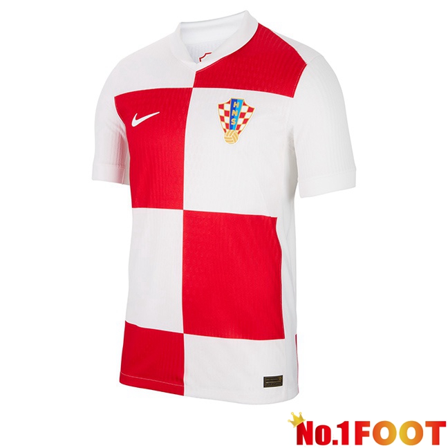 Croatia Home Soccer Jersey White 2024/2025