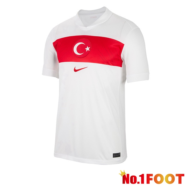 Türkiye Home Soccer Jersey White 2024/2025