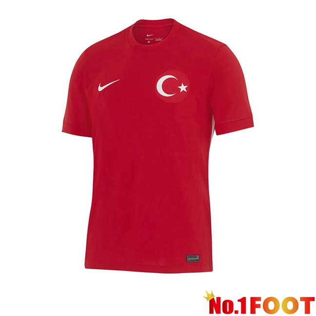 Türkiye Away Soccer Jersey Red 2024/2025