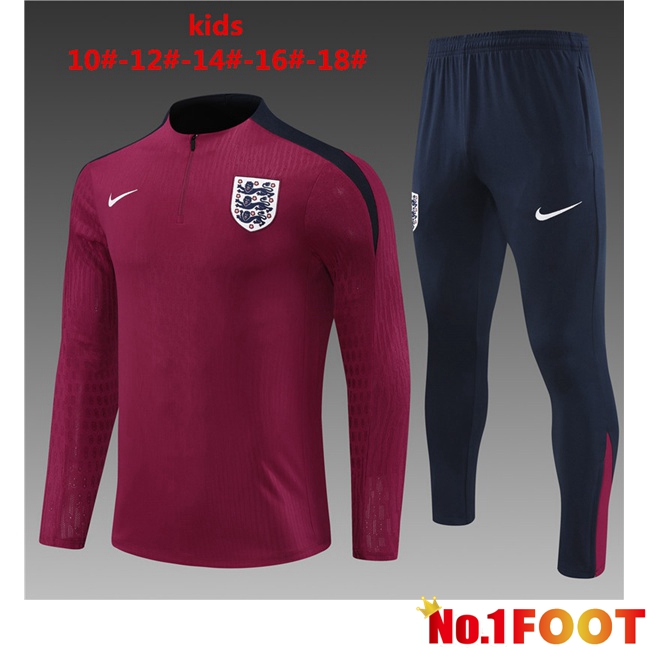 England Kids kit Training Tracksuit Red 2024/2025