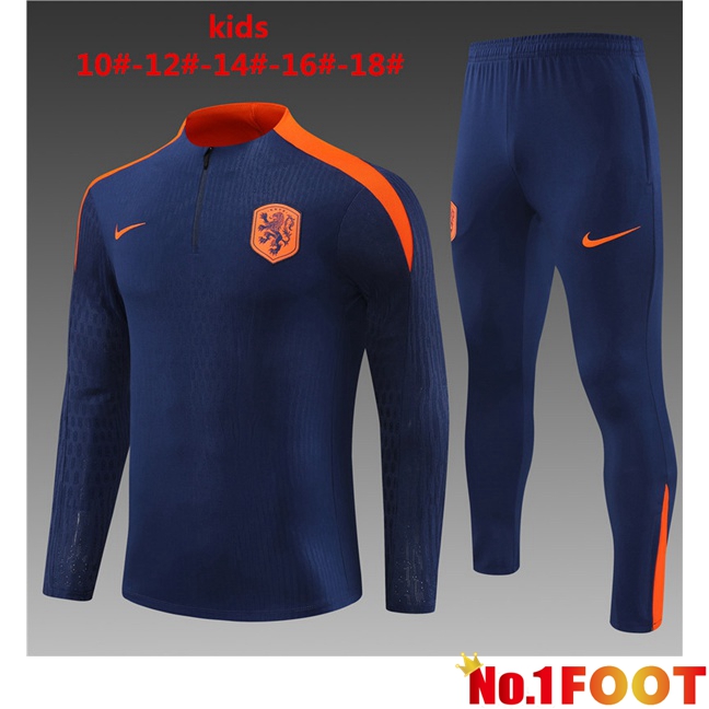 Netherlands Kids kit Training Tracksuit Blue Royal 2024/2025