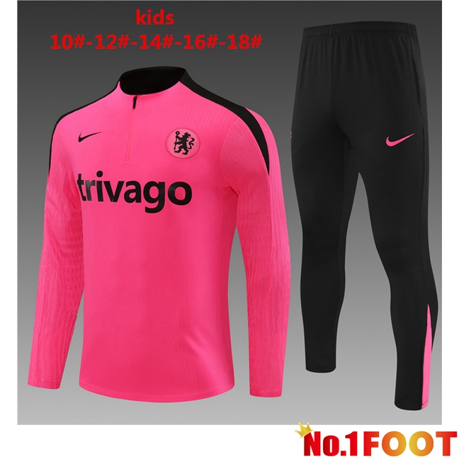 FC Chelsea Kids kit Training Tracksuit Pink 2024/2025