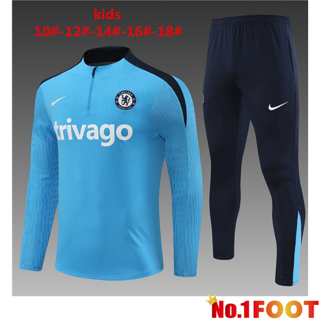 FC Chelsea Kids kit Training Tracksuit Blue 2024/2025