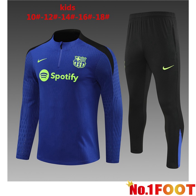 FC Barcelona Kids kit Training Tracksuit Blue 2024/2025