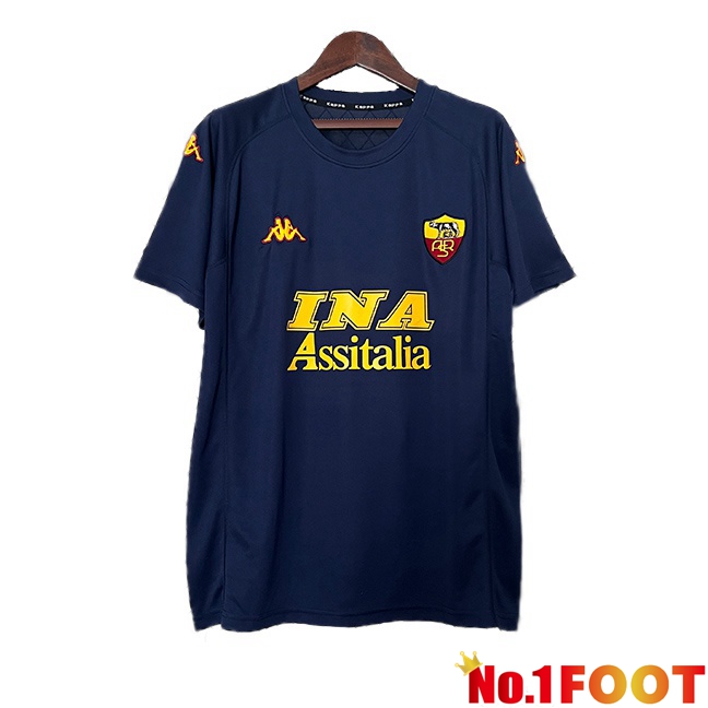 AS Roma Retro Third Soccer Jersey Blue Royal 2000-2001