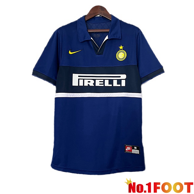 Inter Milan Retro Third Soccer Jersey Blue 1998-1999