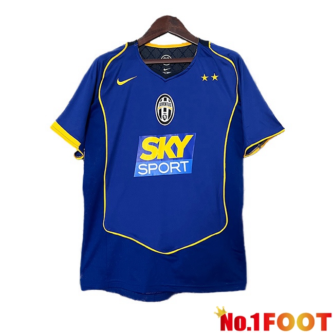 Juventus Retro Away Soccer Jersey Blue 2004-2005