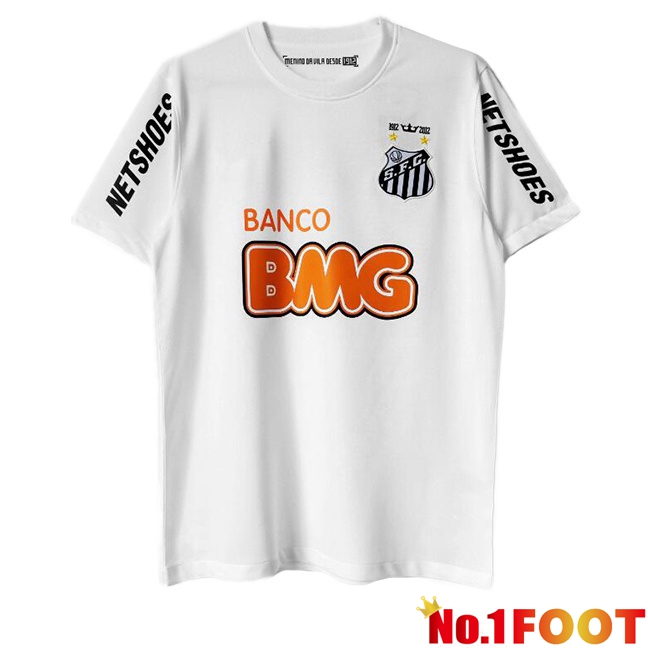 Santos FC Retro Home Soccer Jersey White 2012-2013