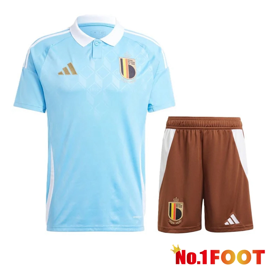 Belgium Away Soccer Jersey + Shorts Kit 2024/2025