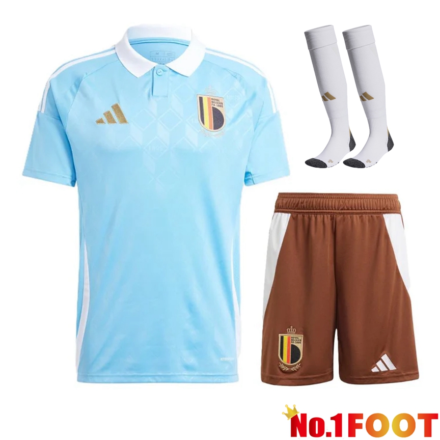 Belgium Away Soccer Jersey (Shorts + Socks) Kit 2024/2025