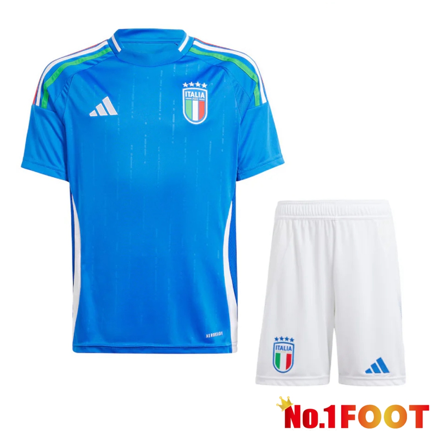 Italy Home Soccer Jersey + Shorts Kit 2024/2025