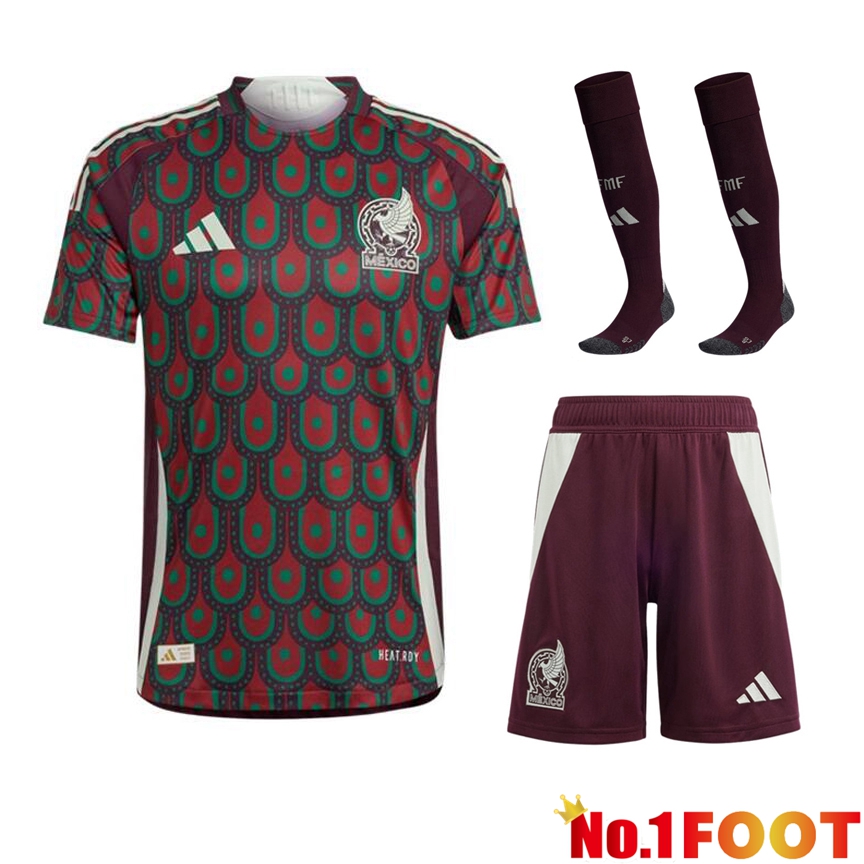 Mexico Home Soccer Jersey (Shorts + Socks) Kit 2024/2025