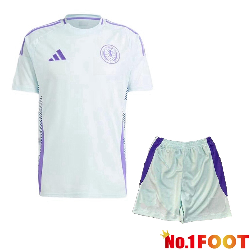 Scotland Away Soccer Jersey + Shorts Kit 2024/2025