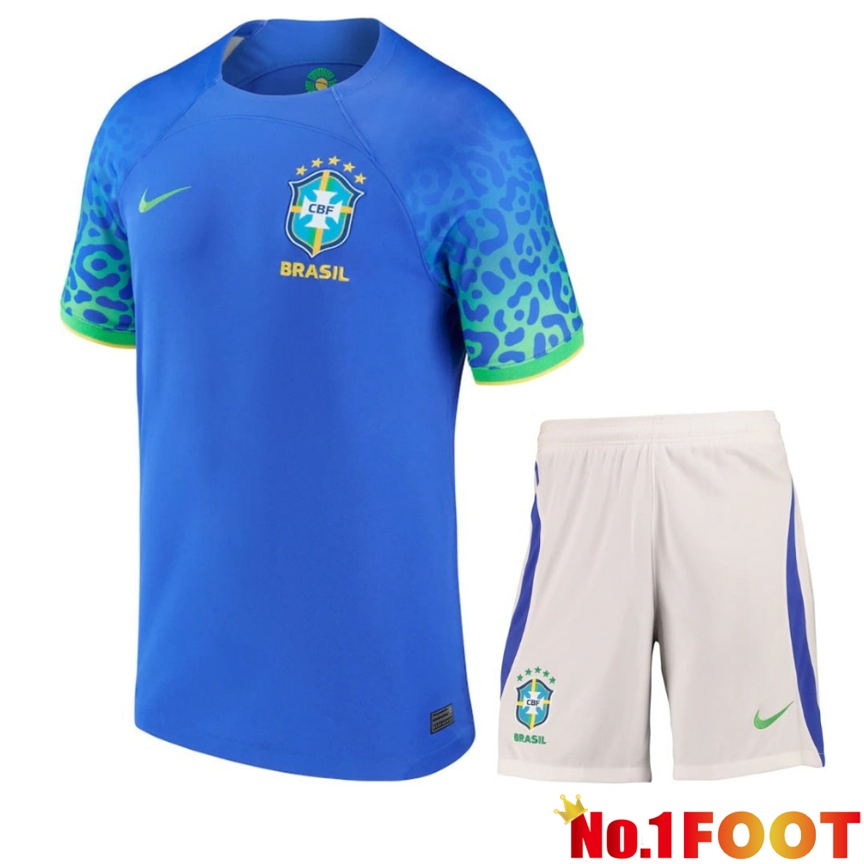 Brazil Away Soccer Jersey + Shorts Kit 2024/2025