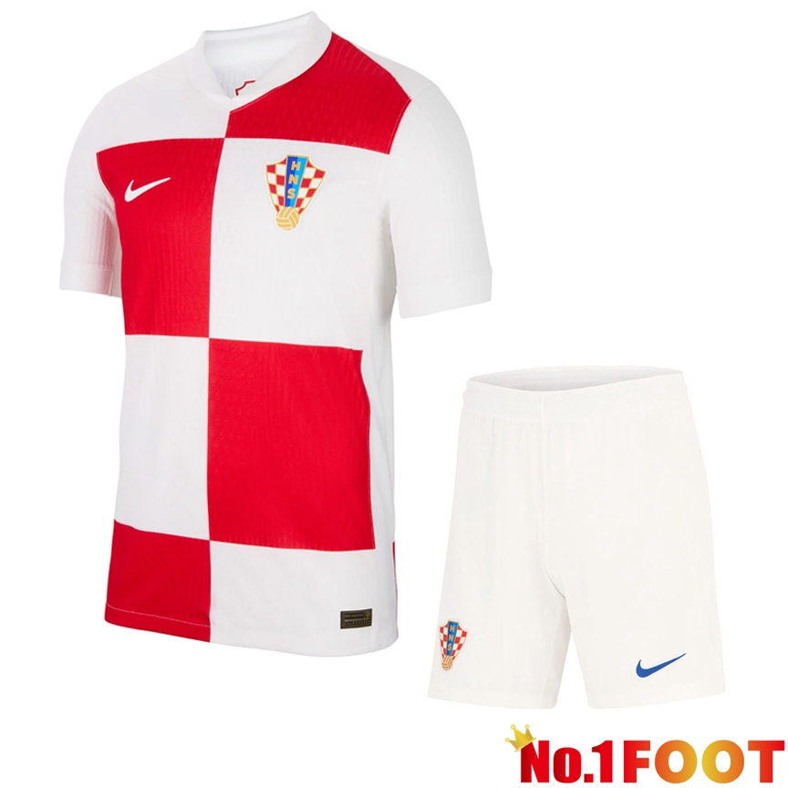 Croatia Home Soccer Jersey + Shorts Kit 2024/2025