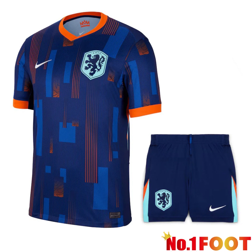 Netherlands Home Soccer Jersey + Shorts Kit 2024/2025