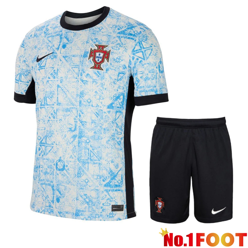 Portugal Away Soccer Jersey + Shorts Kit 2024/2025