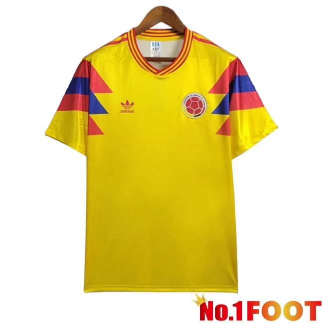 Colombia Retro Soccer Jersey Colombia 1990