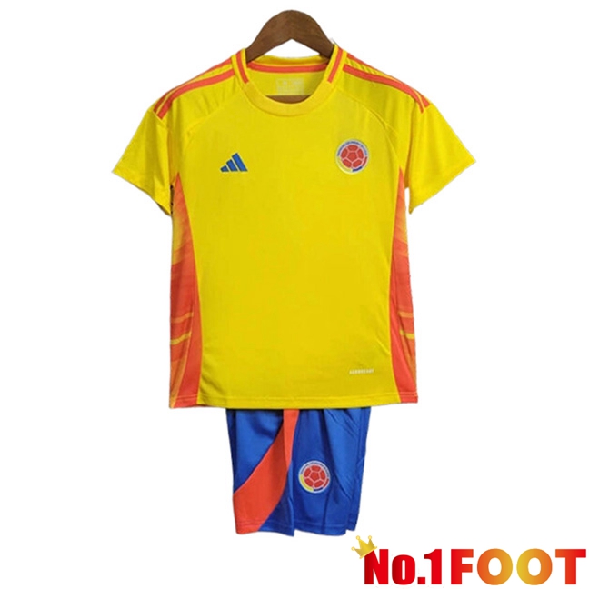 New Colombia Kids Home Soccer Jersey 2024/2025 - Click Image to Close