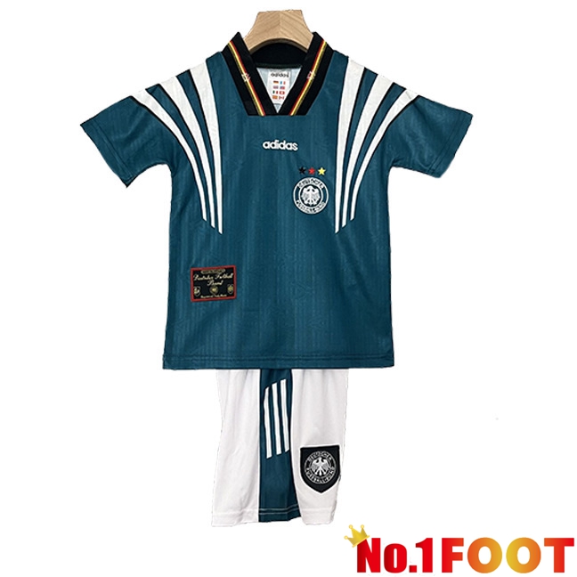 Germany Retro Kids Away Soccer Jersey 1996