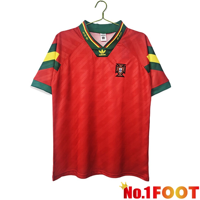 Portugal Retro Home Soccer Jersey 1992