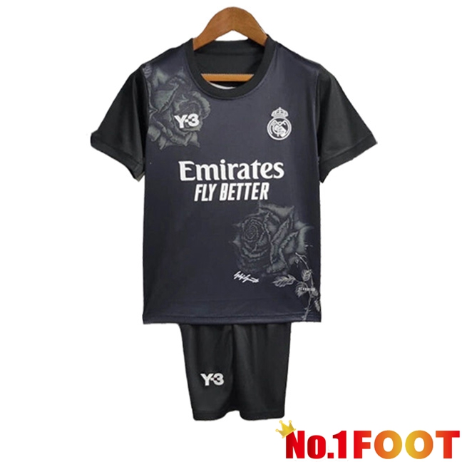 Real Madrid Y3 Kids Soccer Jersey Special Edition Black 2024/2025