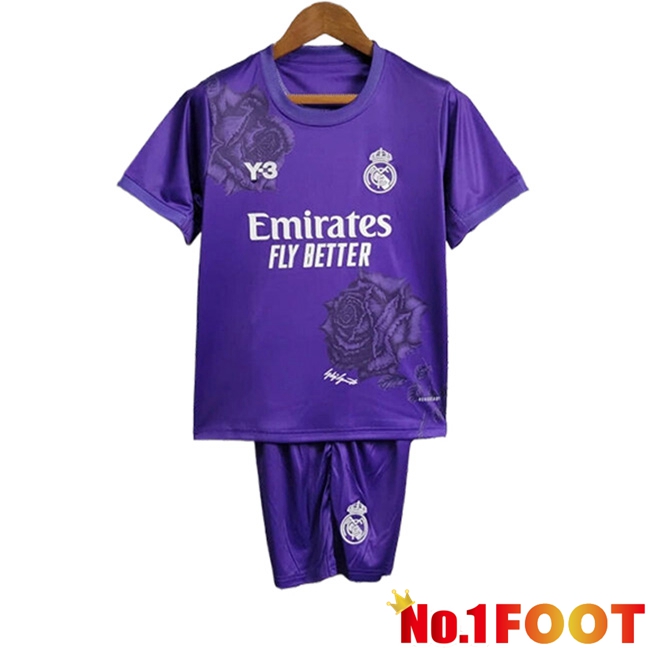 Real Madrid Y3 Kids Soccer Jersey Special Edition Purple 2024/2025