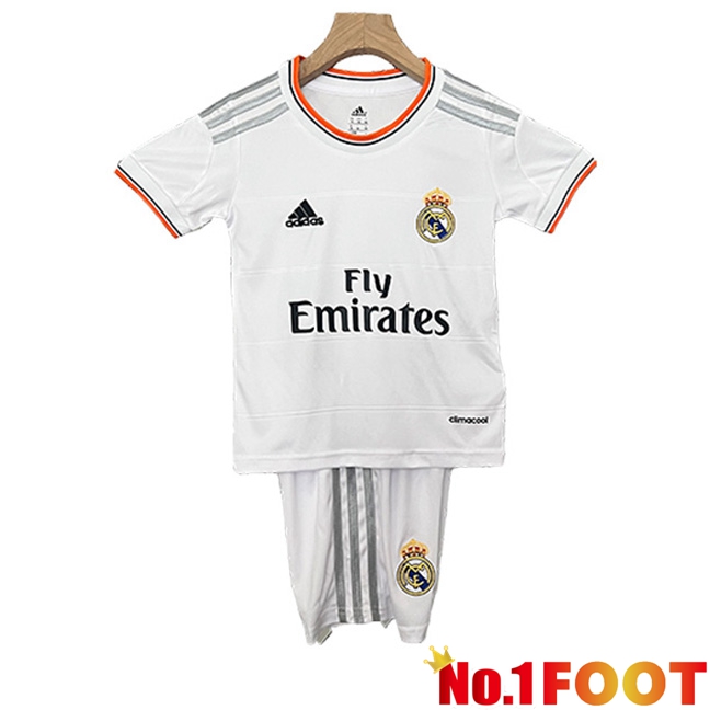 Real Madrid Retro Kids Home Soccer Jersey 2013/2014