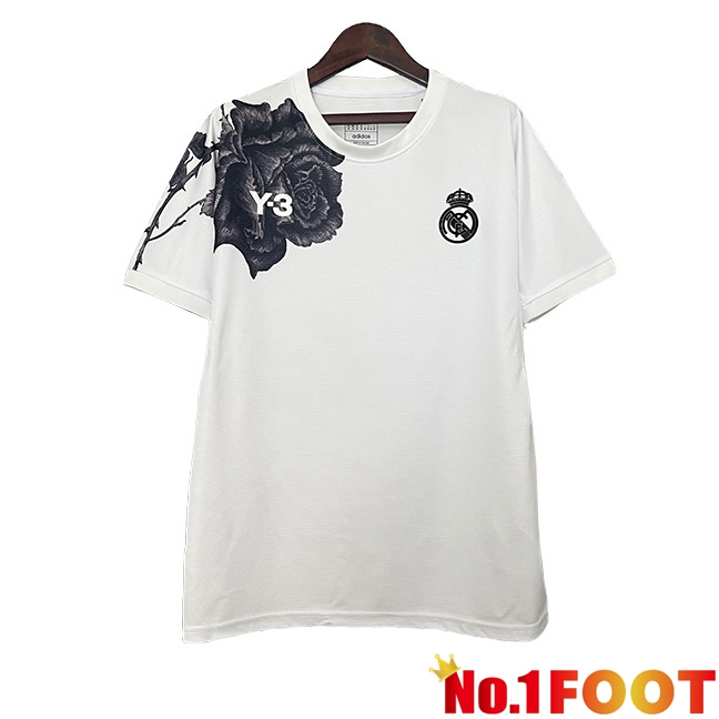 Real Madrid Soccer Jersey Y3 White 2024/2025 - Click Image to Close