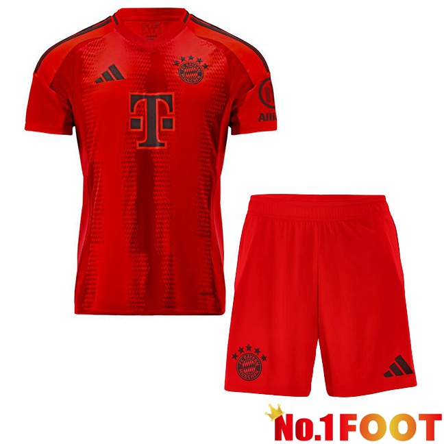 Bayern Munich Kids Home Soccer Jersey Red 2024/2025