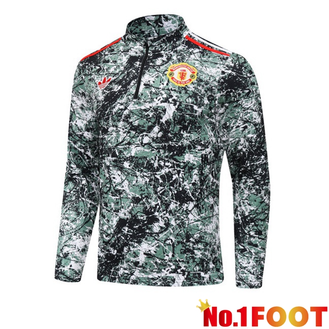 Manchester United Training Sweatshirt Green 2024/2025