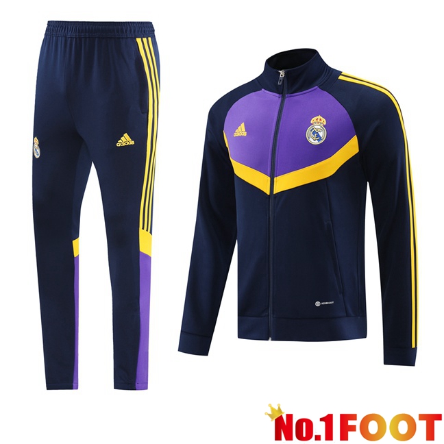 Real Madrid kit Training Jacket Suit Blue Royal Purple 2024/2025