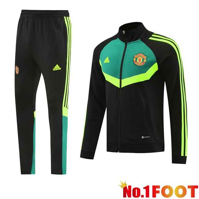 Manchester United kit Training Jacket Suit Black Green 2024/2025