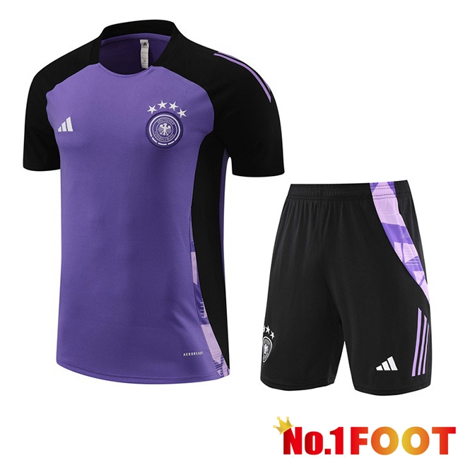 Germany kit Training T Shirt + Shorts Purple 2024/2025