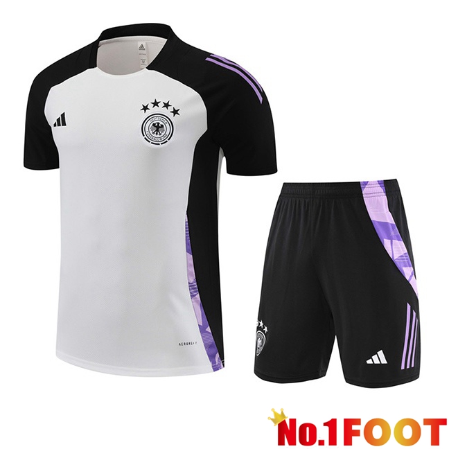 Germany kit Training T Shirt + Shorts White 2024/2025