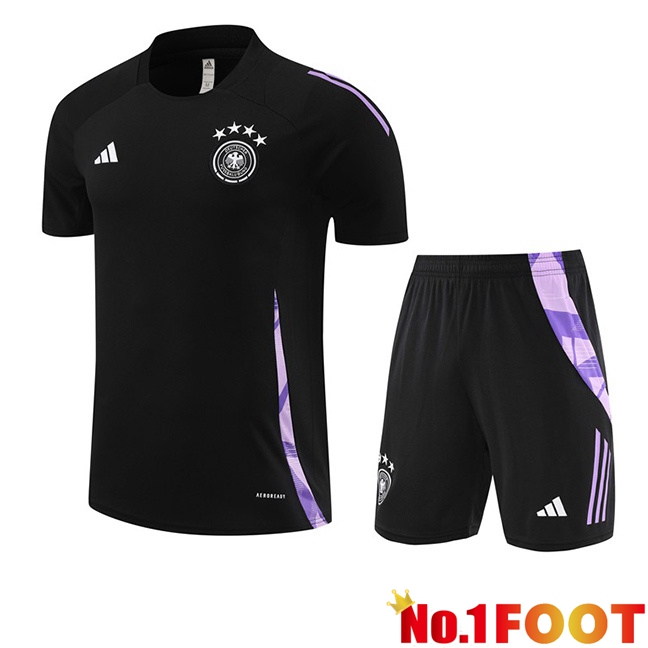 Germany kit Training T Shirt + Shorts Black 2024/2025