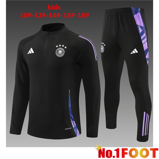 Germany Kids kit Training TracksuitBlack 2024/2025