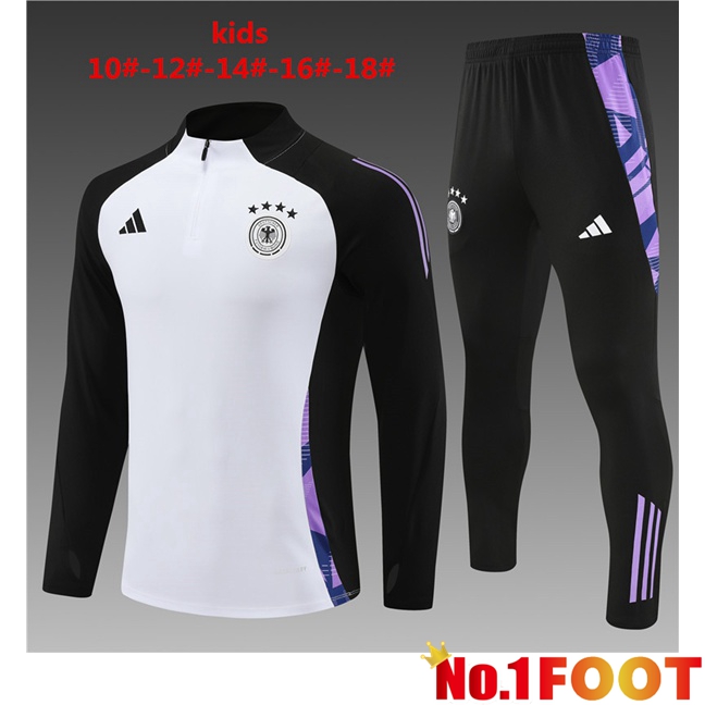 Germany Kids kit Training TracksuitWhite 2024/2025