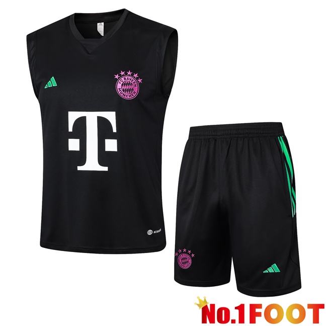 Bayern Munich Soccer Vest + Shorts Black 2024/2025