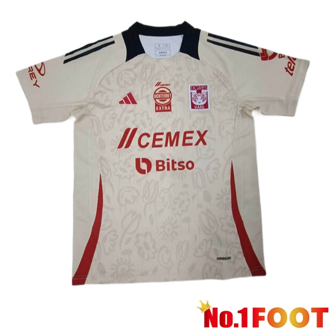 Tigres UANL Soccer Jersey Special Edition Beige 2024/2025 - Click Image to Close