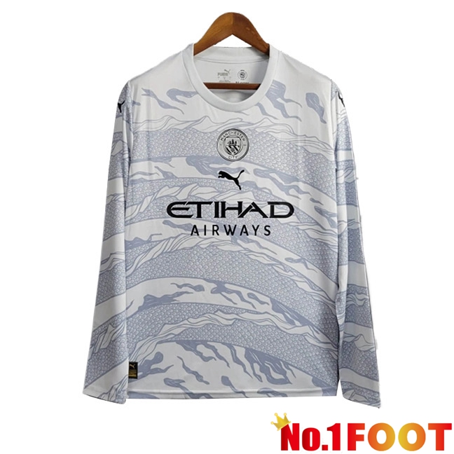 Manchester City Soccer Jersey Special Edition Long Sleeve 2024/2025