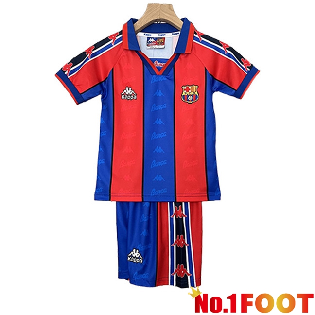 FC Barcelona Retro Kids Home Soccer Jersey 1995/1997