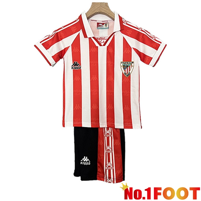 Athletic Bilbao Retro Kids Home Soccer Jersey 1995/1997