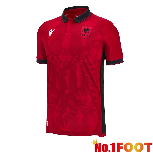 Albania Home Soccer Jersey Red 2023/2024