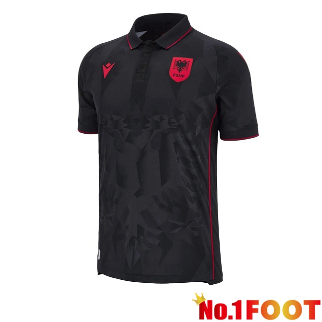 Albania Third Soccer Jersey Black 2023/2024