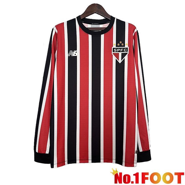 Sao Paulo FC Away Soccer Jersey Long Sleeve 2024/2025