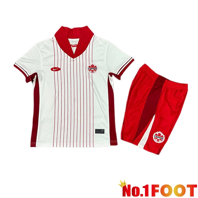 Canada Kids Away Soccer Jersey UEFA Euro 2024